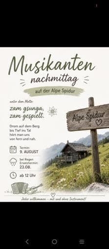 Alpe Spidur Musicians' Afternoon