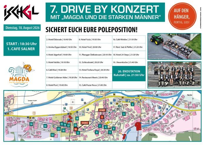 Drive By Konzert mit Magda und die Starken Männer