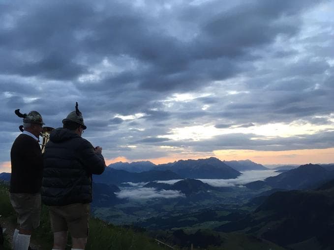 Horngipfelfrühstück mit Sonnenaufgang