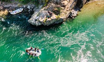 Wildwasser-Raftingtour am Möllfluss