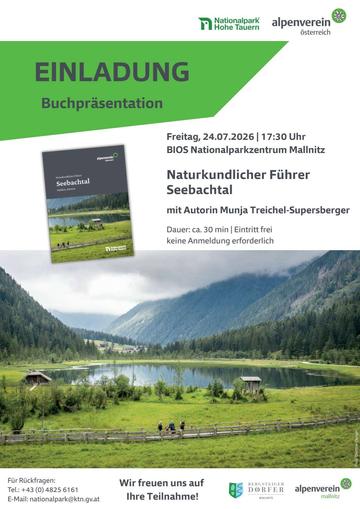 Buchpräsentation Naturkundlicher Führer Seebachtal