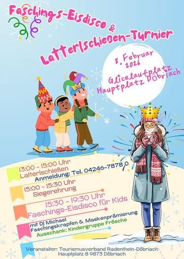Faschings-Eisdisco & Latterlschießen-Tournier
