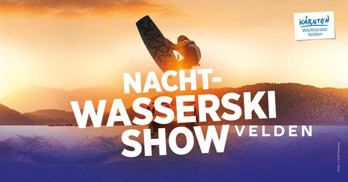 Nacht-Wasserskishow des Wasserskiclub Velden