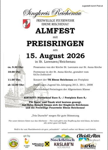 Almfest mit Preisringen in St.Lorenzen/Reichenau