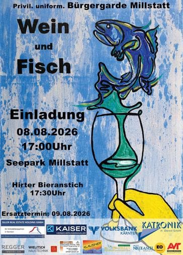 Wein und Fisch
