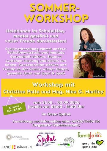Sommerworkshop - Schulvorbereitung