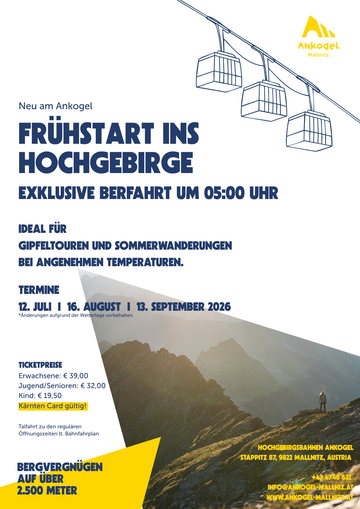 Frühstart ins Hochgebirge
