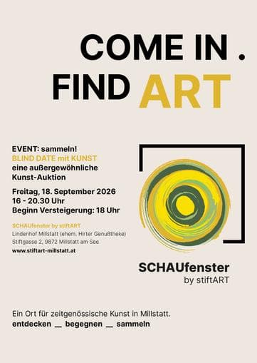 SCHAUfenster EVENT: sammeln! BLIND DATE mit Kunst