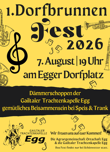 1. Dorfbrunnenfest in Egg