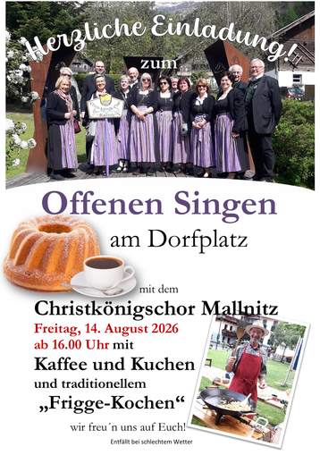 Offenes Singen am Dorfplatz
