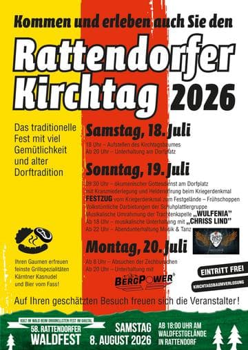 Rattendorfer Kirchtag 2026