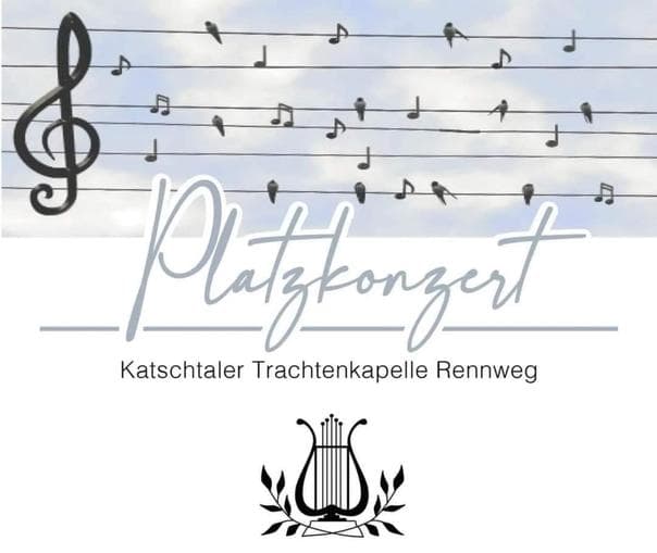Open-air concert at the market square in Rennweg with the Katschtaler Trachtenkapelle