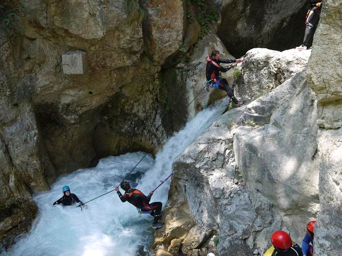 Familiencanyoning Tscheppaschlucht