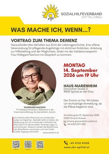 Vortrag zum Thema Demenz