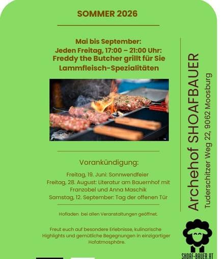 Grillerei beim Archehof Shoafbauer