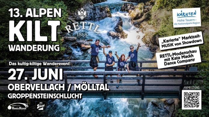 13. Alpen-Kilt-Wanderung in Obervellach