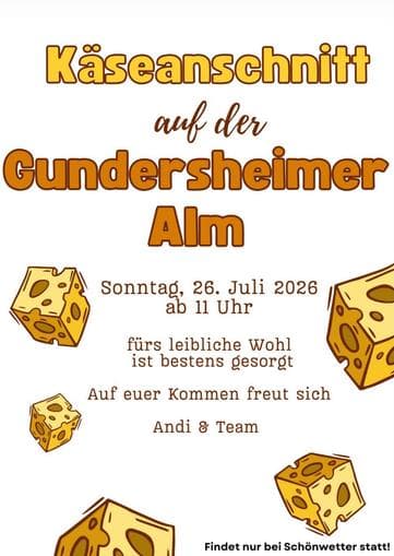 Käseanschnitt Gundersheimer Alm