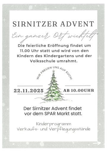 Sirnitzer Advent - Ein ganzer Ort wichtelt