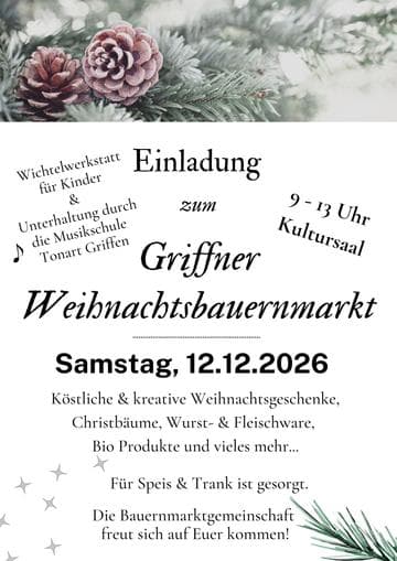Bauernmarkt Griffen-Weihnachtsbauernmarkt