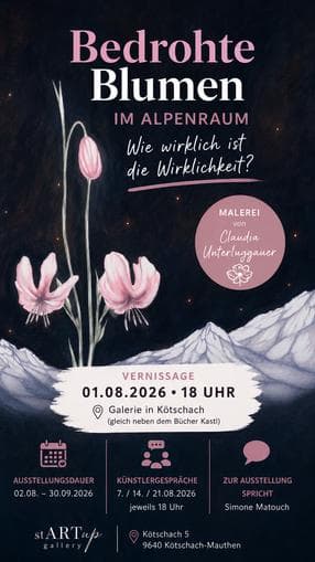 Bedrohte Blumen im Alpenraum