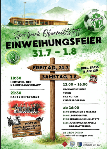Inauguration Ceremony Sportpark Obermillstatt