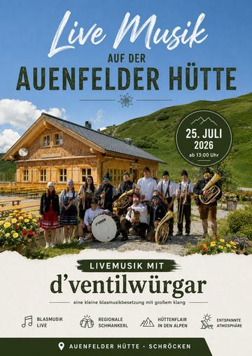 Live Musik auf der Auenfelder Hütte