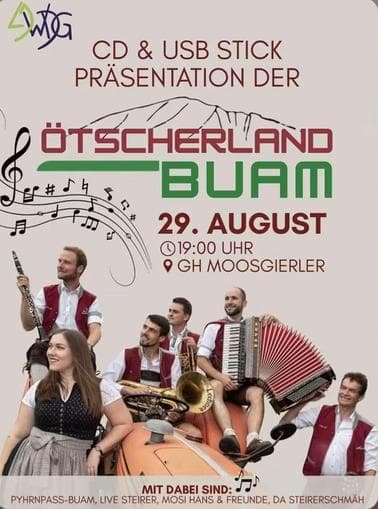 CD & USB Stick Präsentation der Ötscherland Buam