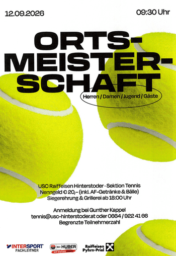 Ortsmeisterschaft - Tennis