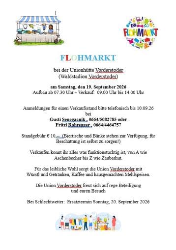 Flohmarkt in Vorderstoder