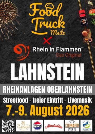 Foodtruckmeile zu Rhein in Flammen