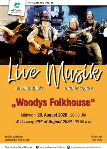Musik am Marktplatz mit "Woodys Folkhouse"