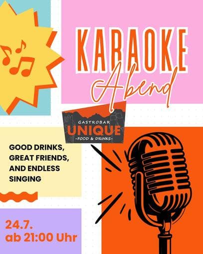 Karaoke-Abend in der Gastrobar Unique