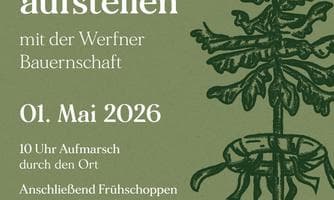 Traditionelles Maibaumaufstellen