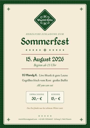Wischtl-Hittn Sommerfest