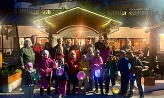 Laterne Basteln für Kinder mit abendlicher Familienwanderung
