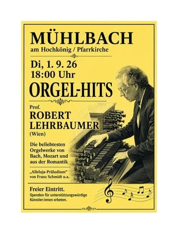Orgelhits in der Pfarrkirche Mühlbach