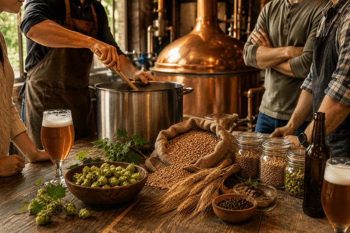 Traditioneller Bierbraukurs