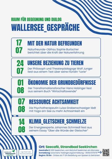 Wallersee-Gespräche - Raum für Begegnung & Dialog