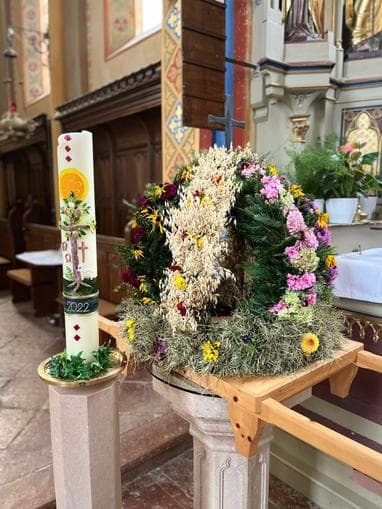 Erntedank Prozession in Hof