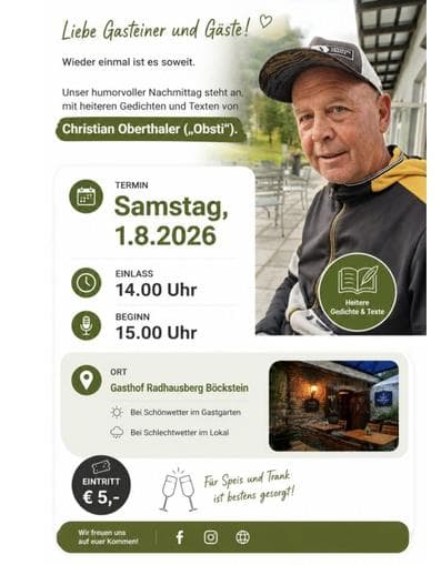 Humorous Afternoon with Christian Oberthaler