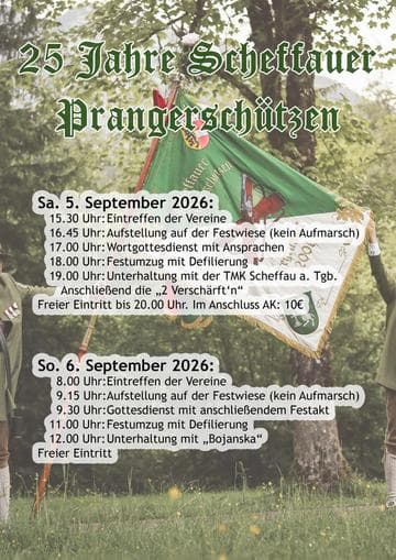 25 Jahre Jubiläumsfest Prangerschützen Scheffau