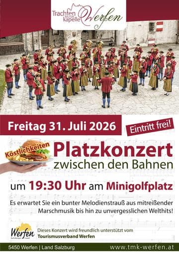Konzert der Trachtenmusikkapelle Werfen - Zwischen den Bahnen