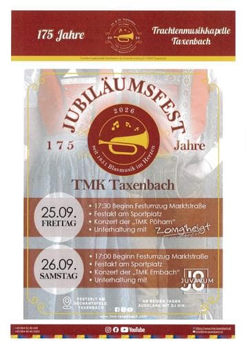 Jubiläumsfest 175 Jahre TMK Taxenbach