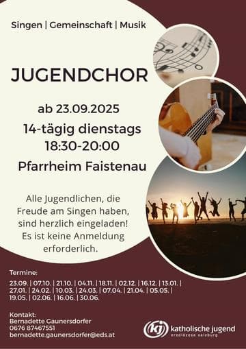 Jugendchor - gemeinsam Singen