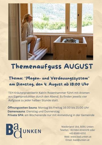 Themenaufguss "Magen- und Verdauungssystem"