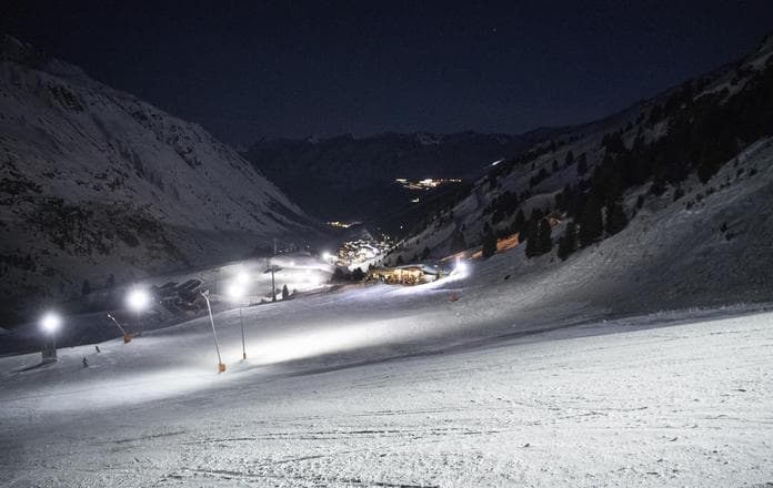 Nachtskilauf in Obergurgl
