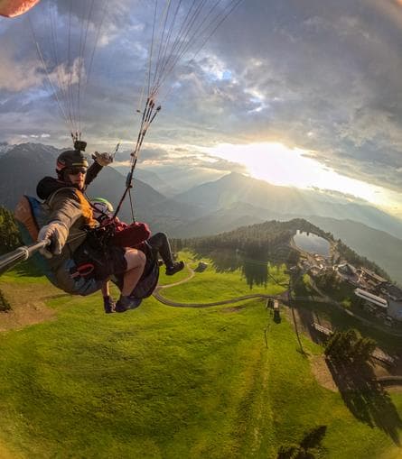 Sonnenuntergang am Berg & Fly me into sunset mit Live Musik
