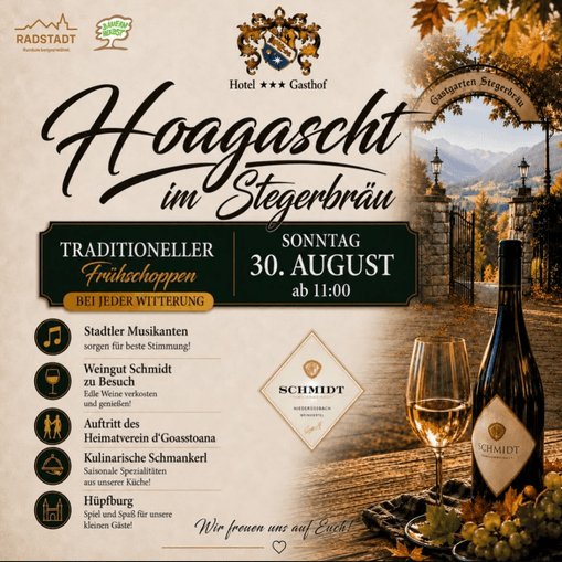 Hoagascht im Stegerbräu