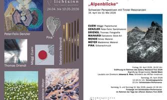 „Alpenblicke – Schweizer Perspektiven mit Tiroler Sichtweisen - Ausstellung