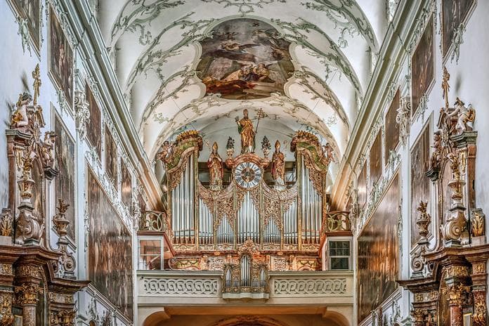 Church Service with Music in St. Peter's Abbey Church